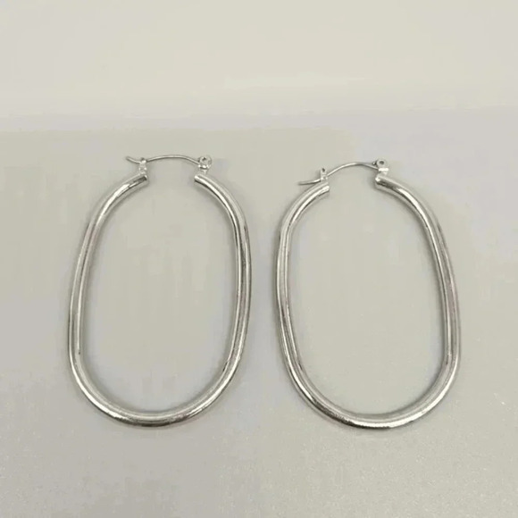 Jewelry - #426 Silver tone hoop earring